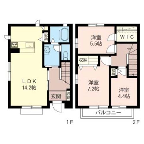 横浜市旭区今宿アパート 間取り図画像