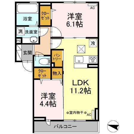 エリオント深見西二丁目（102） 間取り図画像