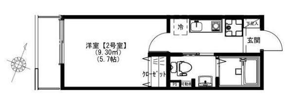 スカイヒルズ鶴ケ峰（302） 間取り図画像