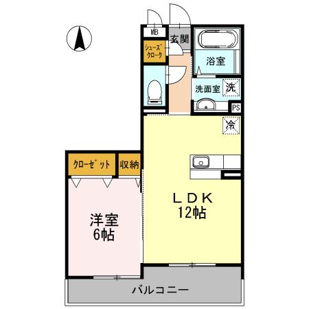 トロアモリール（202） 間取り図画像