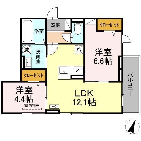 イーリスコート大和中央（301） 間取り図画像
