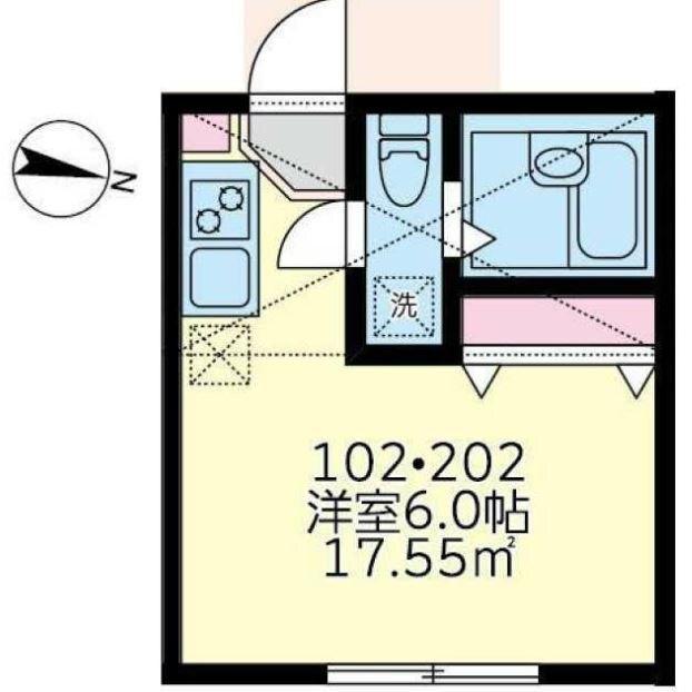 横浜市旭区中希望が丘アパート 間取り図画像