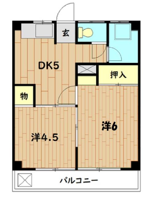 トキワダイマンション（302） 間取り図画像