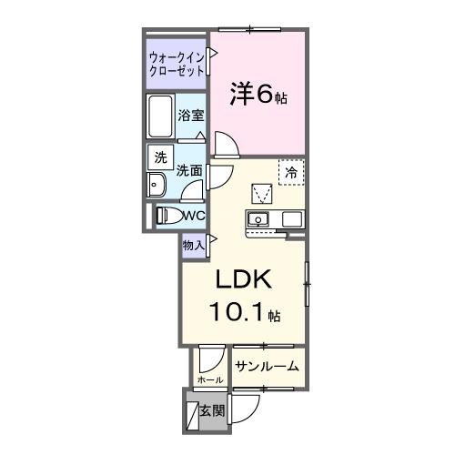 グレイスサイトＧ（105） 間取り図画像