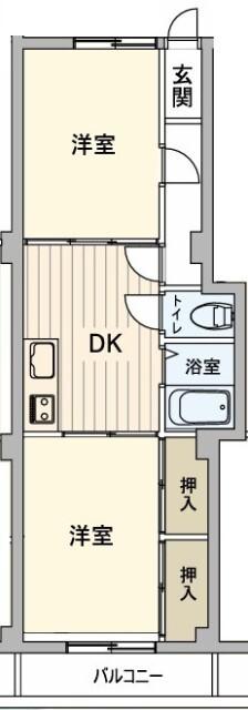 クロノスさちが丘（302） 間取り図画像