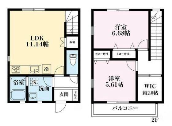 Lavie 緑園（101） 間取り図画像