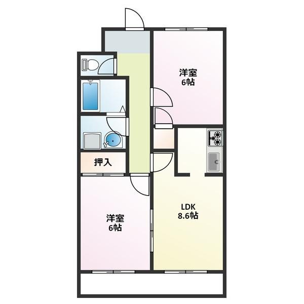 コートスクエアＢＬＤ（305） 間取り図画像
