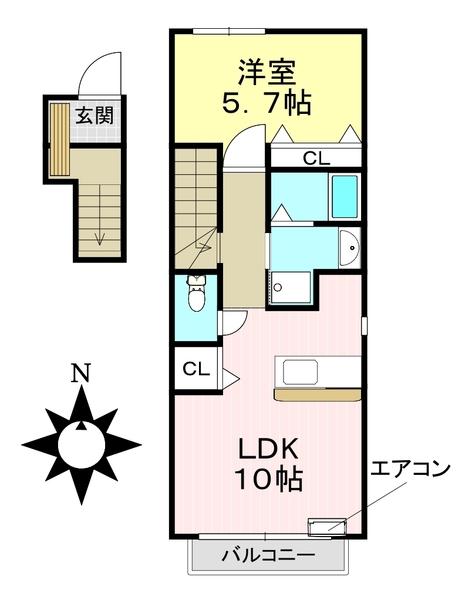 ブルーム住吉（203） 間取り図画像