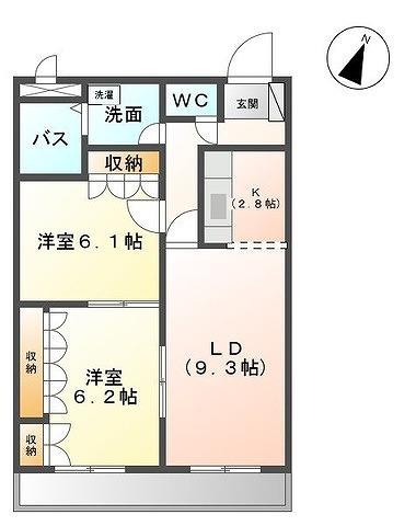 Ｐｒｉｍ−ｒｏｓｅ（303） 間取り図画像
