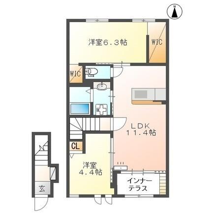 ノア・ブラン（202） 間取り図画像