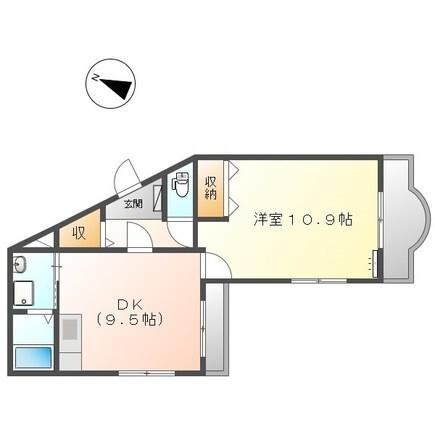アクアフィールド（201） 間取り図画像