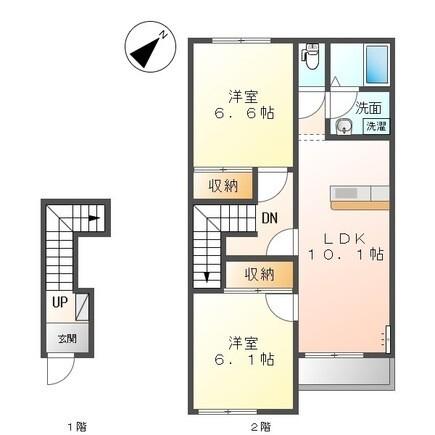 サンライズ・ヒル（202） 間取り図画像