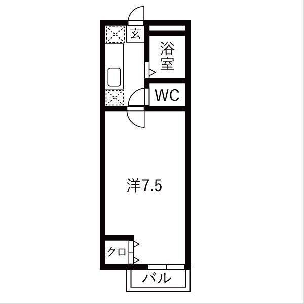 ハイツしらゆり久綱（207） 間取り図画像