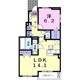 Ｓｕｎ　ｃｉｔｙ　青山　Ｂ（101） 間取り図画像