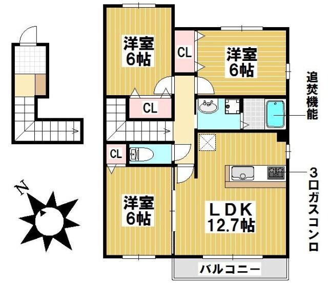 グランハイム　Ａ棟（202） 間取り図画像