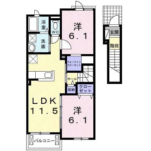 ラデュレⅠ（202） 間取り図画像