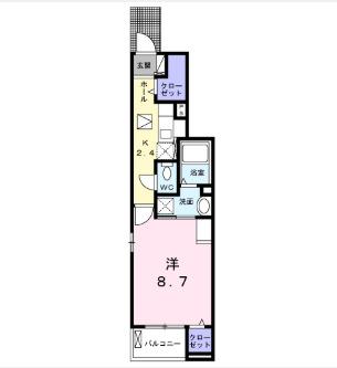 クレメントヴィラ（102） 間取り図画像