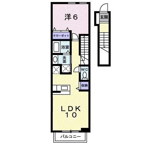 トライアン・ファント　Ｂ（203） 間取り図画像