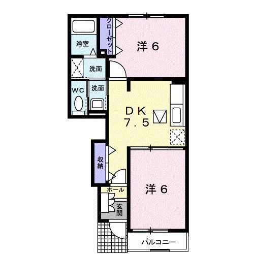 ビッグベア−　Ａ（102） 間取り図画像