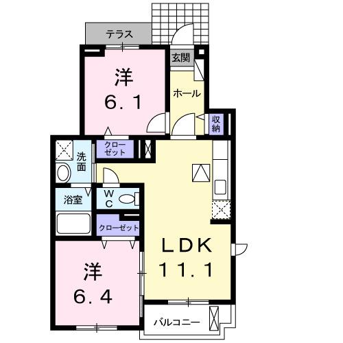あさひ（101） 間取り図画像