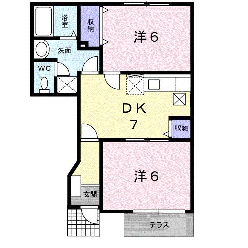 ピュールメゾン（102） 間取り図画像