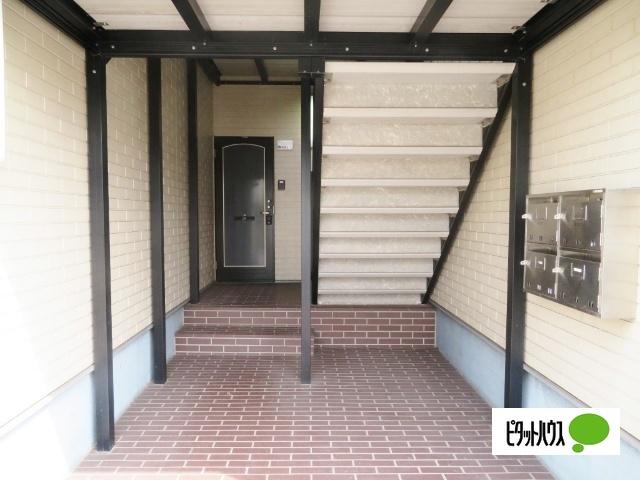 倉敷市茶屋町アパート エントランス