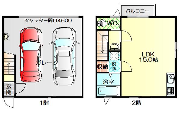 HAMADA BASE（A） 間取り図画像