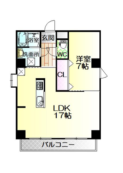 アバンハウスⅠーＣ（301） 間取り図画像