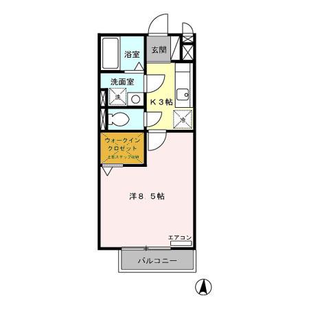 コンフォート羽山（202） 間取り図画像