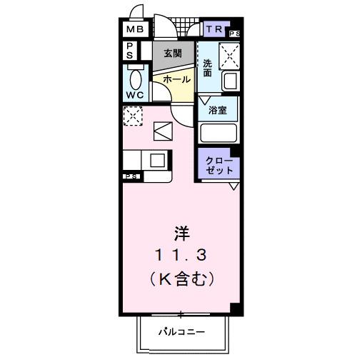 マルベリーⅡ（101） 間取り図画像
