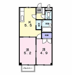 ファミール尾崎（202） 間取り図画像