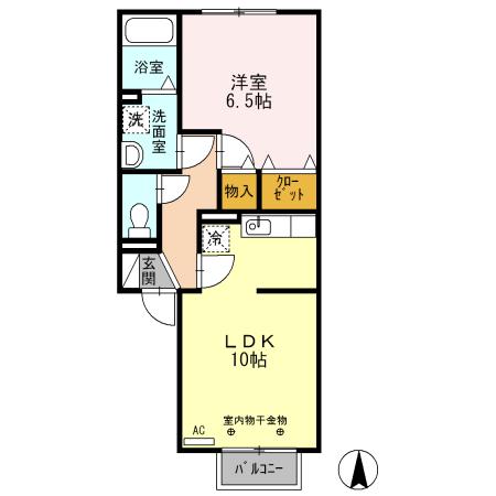 Ｖｉｌｌａｇｅさくら　A（205） 間取り図画像