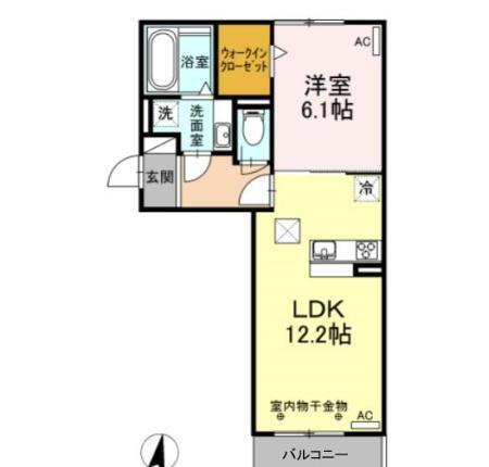 ラ フロレゾン　B棟（101） 間取り図画像