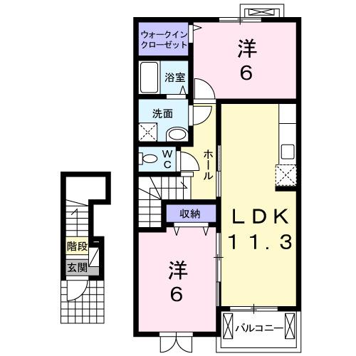 セレーノ・ダンディライオン（203） 間取り図画像