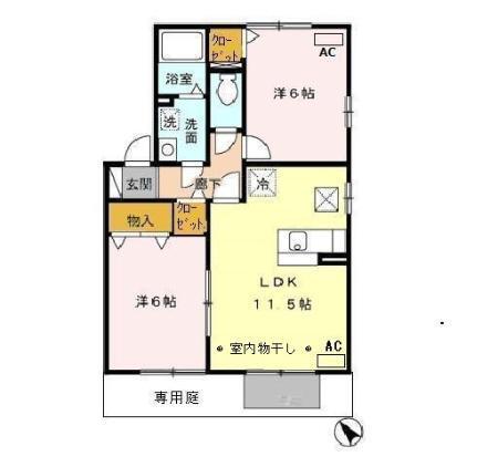 Ｋｉｉｔｏｓ　B（101） 間取り図画像