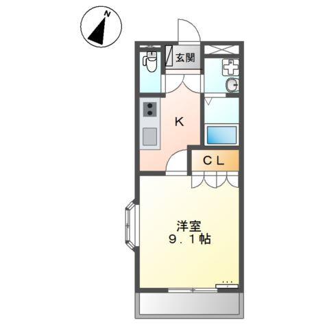 クレアハイツ 間取り図画像