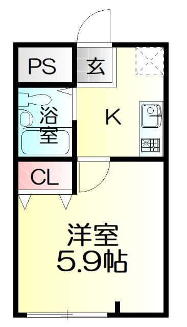 コーポ・ユー（205） 間取り図画像