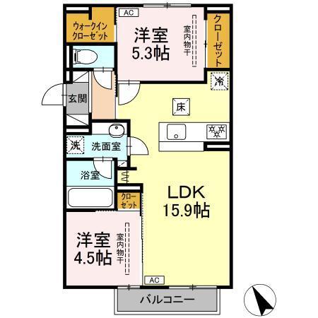 パルミエ　Ⅰ（103） 間取り図画像