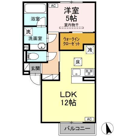 パルミエ　Ⅲ（102） 間取り図画像