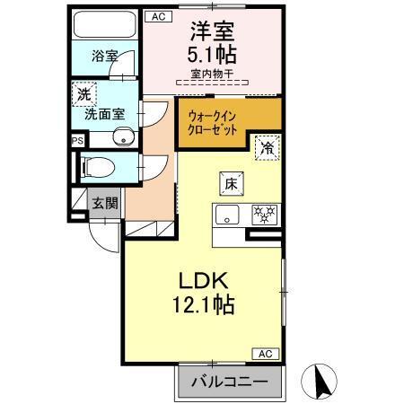 パルミエ　Ⅲ（110） 間取り図画像