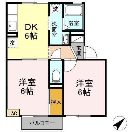 コンフォート里（202） 間取り図画像