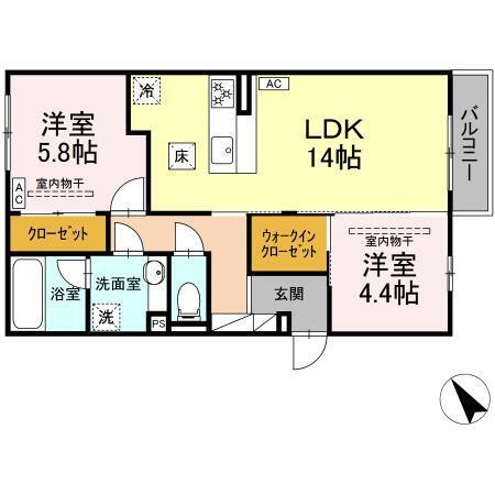 パルミエ　Ⅱ（103） 間取り図画像