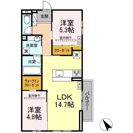 パルミエ　Ⅱ（201） 間取り図画像