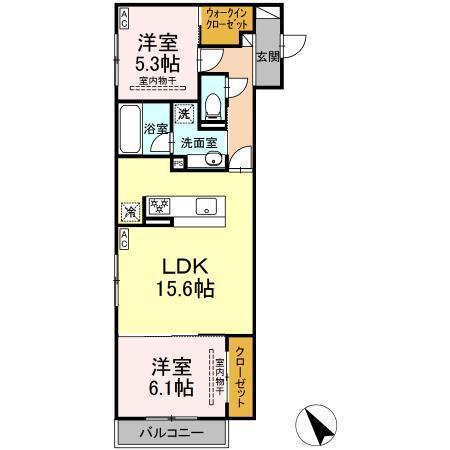 パルミエ　Ⅱ（202） 間取り図画像