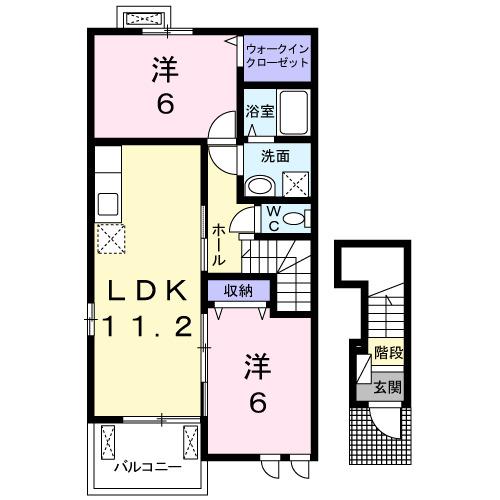 ミルキーⅤ（201） 間取り図画像