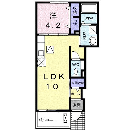 シャンドゥフルール（101） 間取り図画像