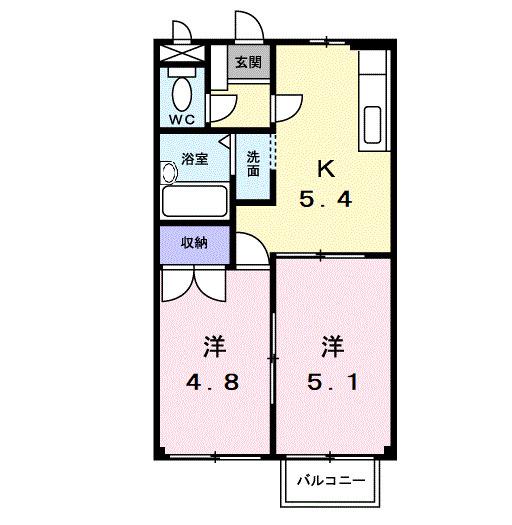 ブリジックⅠ（202） 間取り図画像