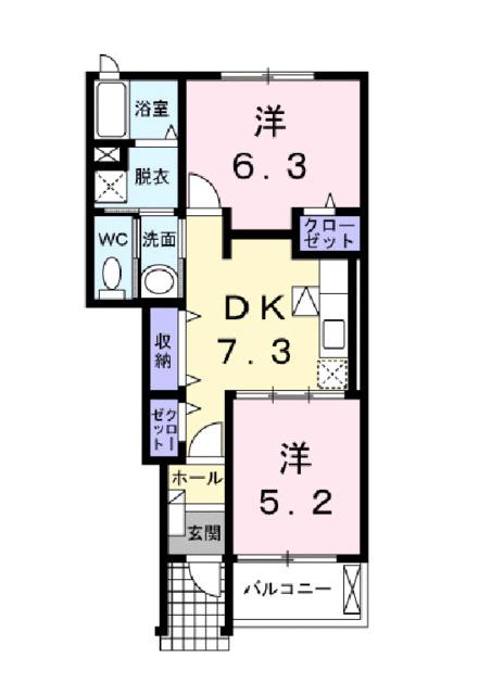 シェーネ・パラッツオＣ（105） 間取り図画像