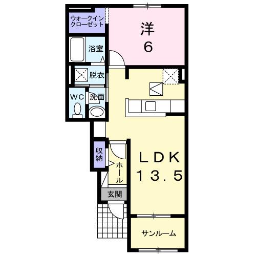サーフサイド（103） 間取り図画像