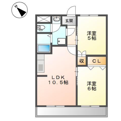 パールロイヤル江島 間取り図画像
